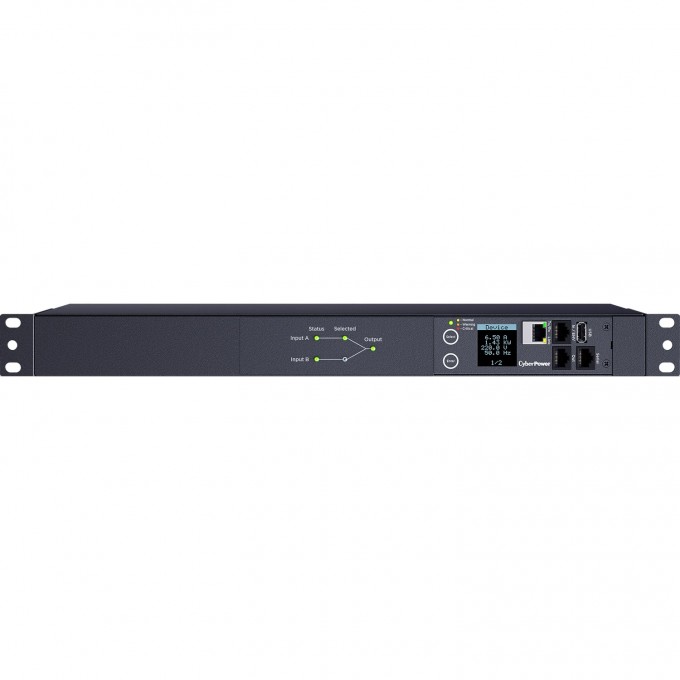 Блок распределения питания ATS CYBERPOWER 1U type 10Amp plug IEC 320 C14 (12) IEC 320 C13 PDU44004