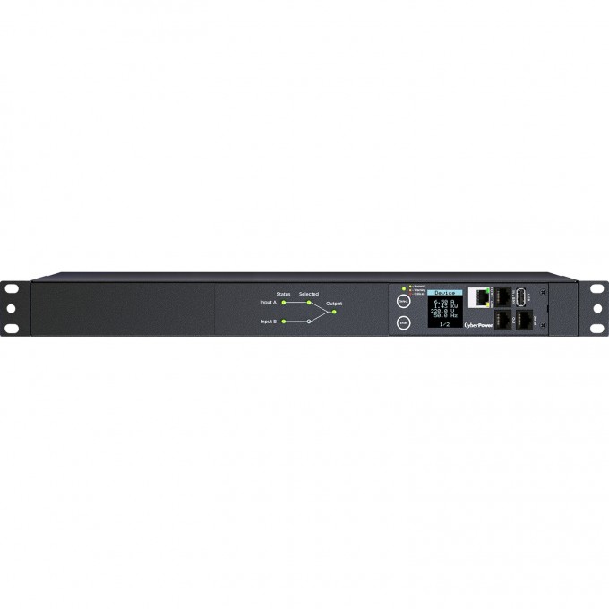 Блок распределения питания ATS CYBERPOWER 1U type 16Amp plug IEC 320 C20 (8) IEC 320 C13 (2) IEC 320 C19 PDU44005 Блок распределения питания ATS CYBERPOWER 1U type 16Amp plug IEC 320 C20 (8) IEC 320 C13 (2) IEC 320 C19 PDU44005