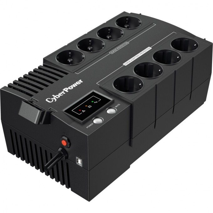 ИБП CYBERPOWER BS850E NEW линейно-интерактивный 850ВА/480Вт, 4+4 евророзетки, USB UPS Line-Interactive CyberPower BS850E NEW 850VA/480W USB (4+4 EURO) BS850E. ИБП CYBERPOWER BS850E NEW линейно-интерактивный 850ВА/480Вт, 4+4 евророзетки, USB UPS Line-Interactive CyberPower BS850E NEW 850VA/480W USB (4+4 EURO) BS850E.